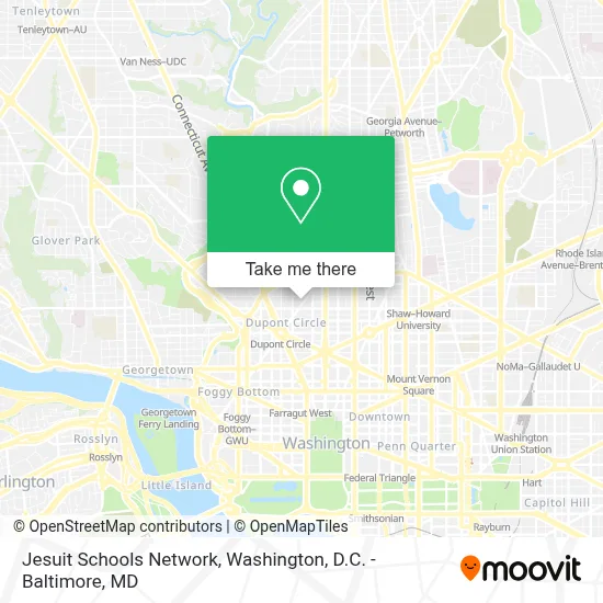 Jesuit Schools Network map