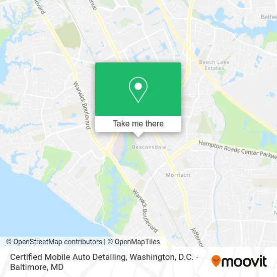 Certified Mobile Auto Detailing map