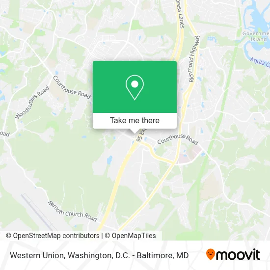 Western Union map