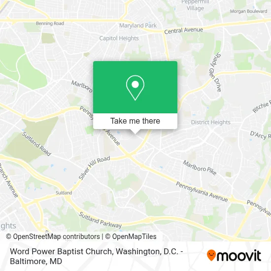 Word Power Baptist Church map