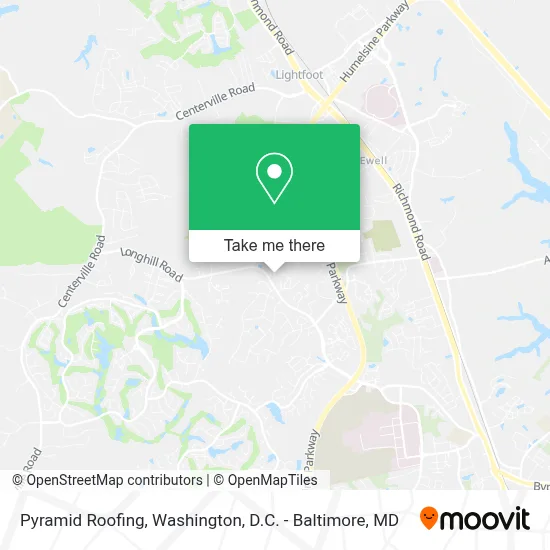 Pyramid Roofing map