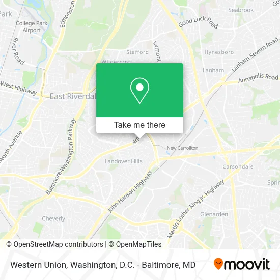 Western Union map