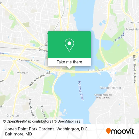 Jones Point Park Gardens map
