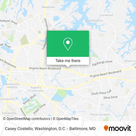 Casey Costello map