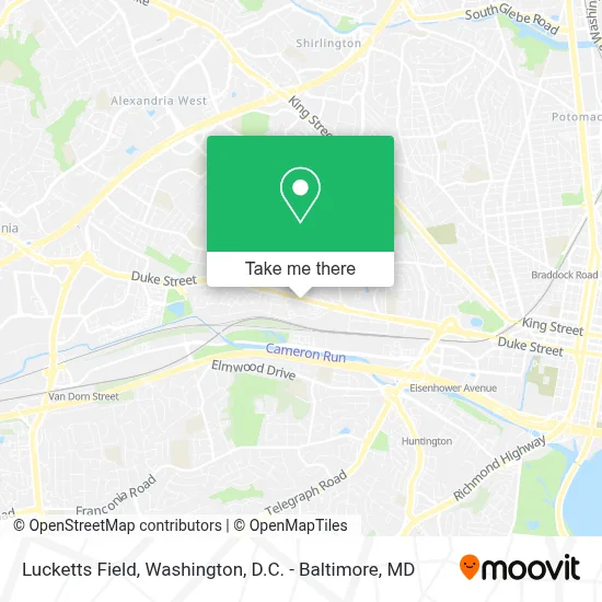 Lucketts Field map