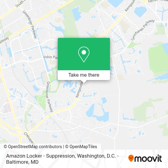 Amazon Locker - Suppression map