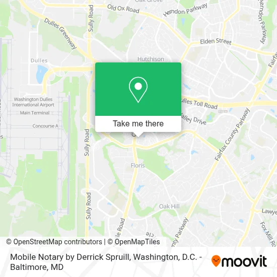 Mobile Notary by Derrick Spruill map