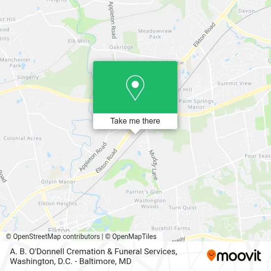 A. B. O'Donnell Cremation & Funeral Services map