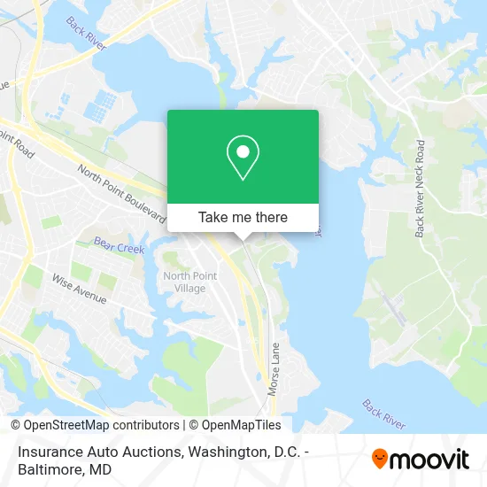 Insurance Auto Auctions map