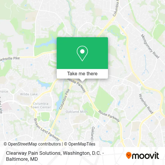 Clearway Pain Solutions map