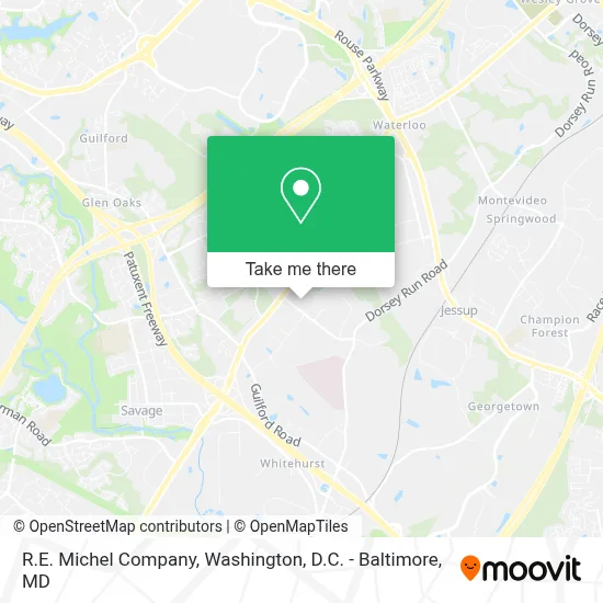 R.E. Michel Company map