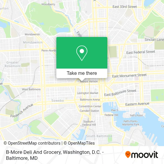 B-More Deli And Grocery map