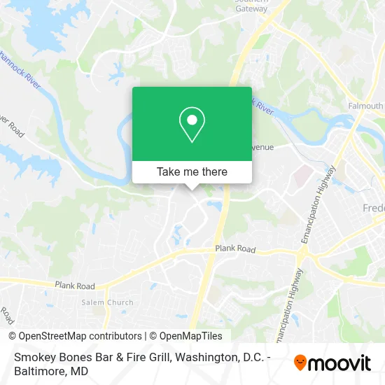 Smokey Bones Bar & Fire Grill map