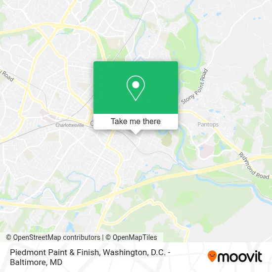 Piedmont Paint & Finish map