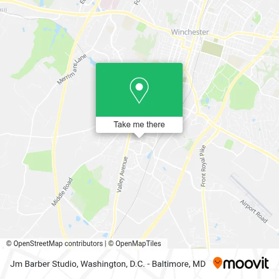 Jm Barber Studio map