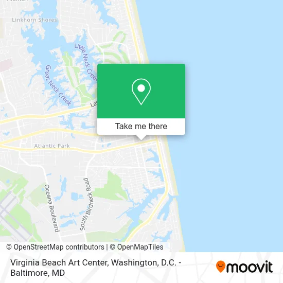 Virginia Beach Art Center map