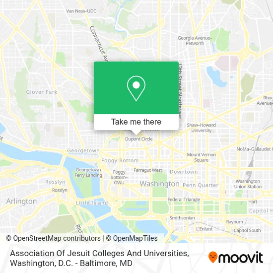 Association Of Jesuit Colleges And Universities map