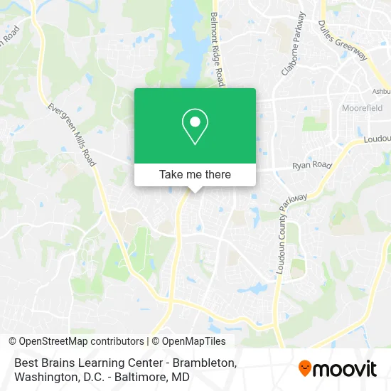 Best Brains Learning Center - Brambleton map