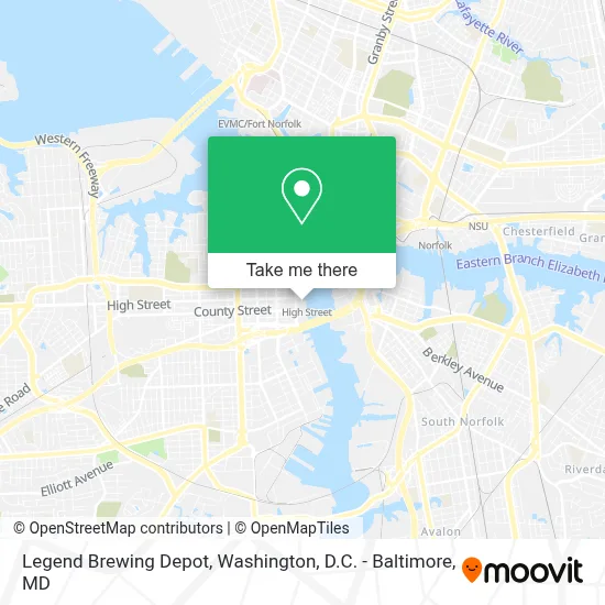 Legend Brewing Depot map