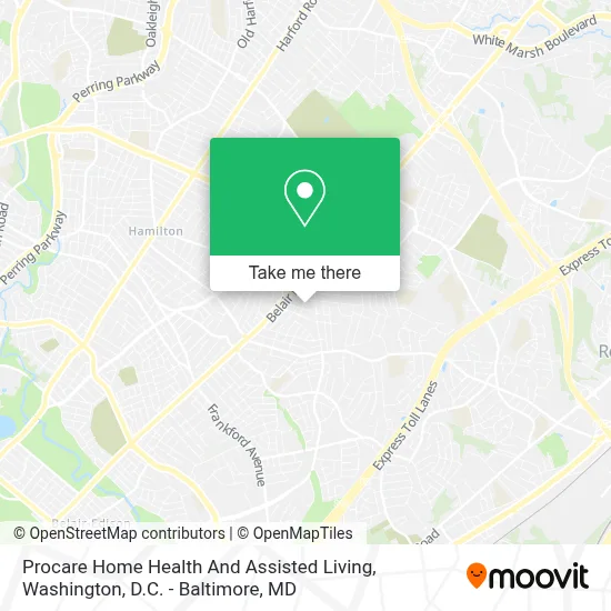 Procare Home Health And Assisted Living map