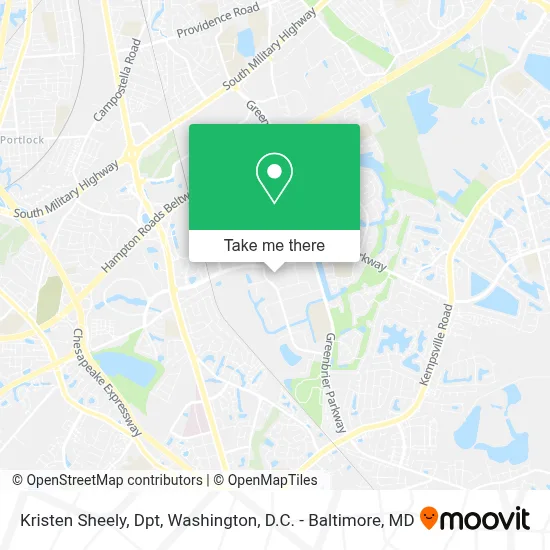 Kristen Sheely, Dpt map