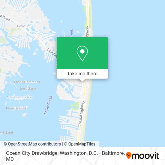 Ocean City Drawbridge map
