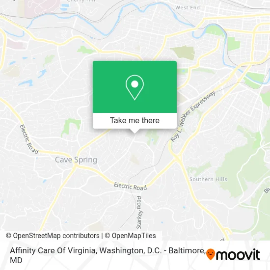 Affinity Care Of Virginia map