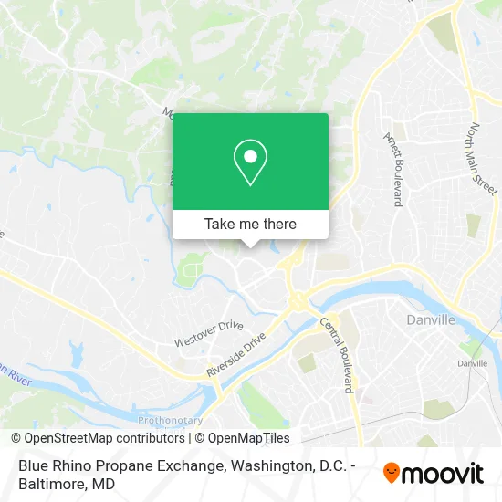 Blue Rhino Propane Exchange map