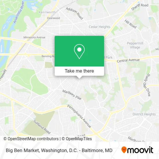 Big Ben Market map