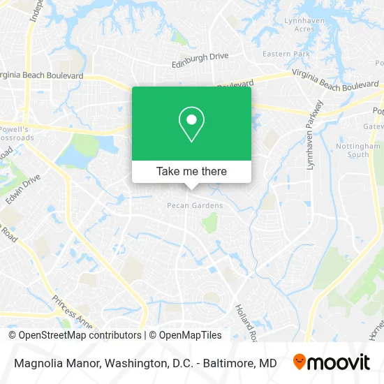 Magnolia Manor map