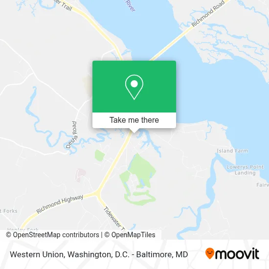 Western Union map