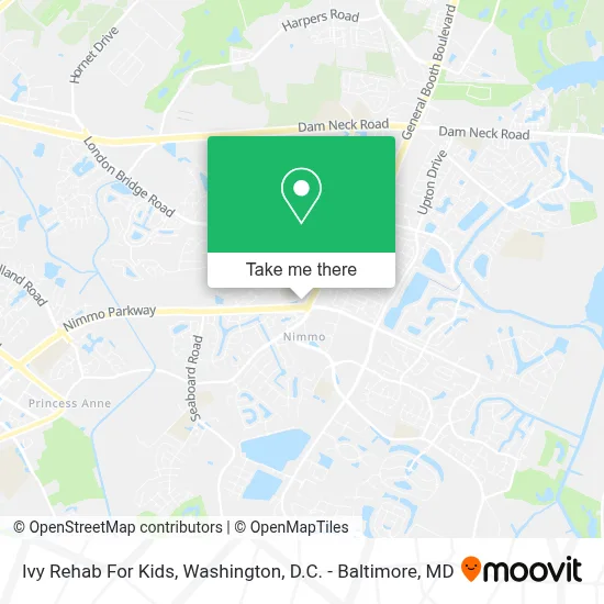 Ivy Rehab For Kids map
