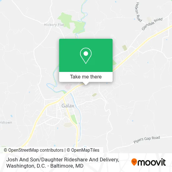 Josh And Son / Daughter Rideshare And Delivery map