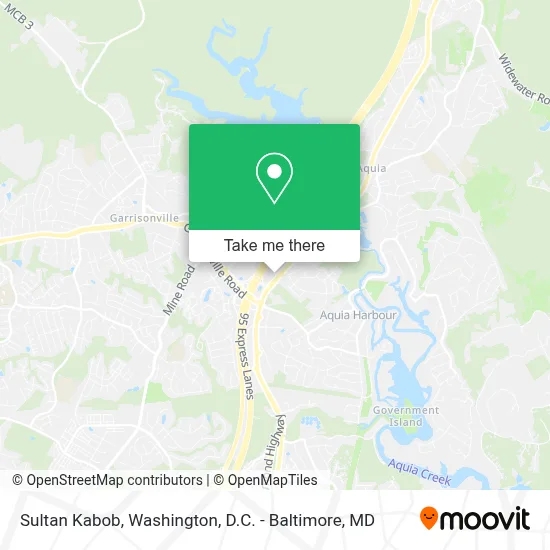 Sultan Kabob map