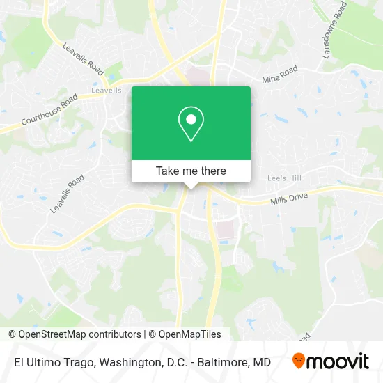 El Ultimo Trago map