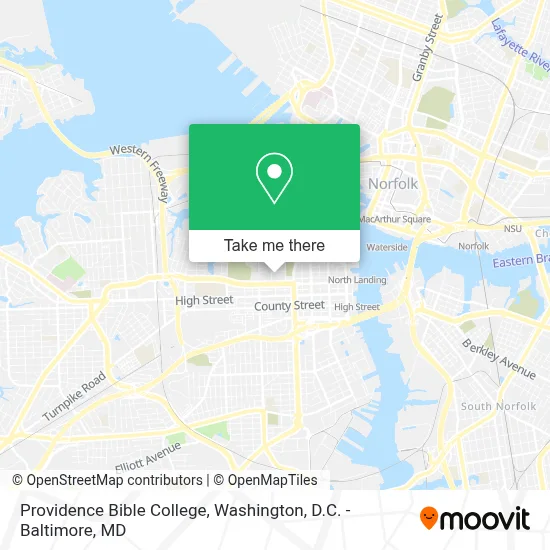 Providence Bible College map