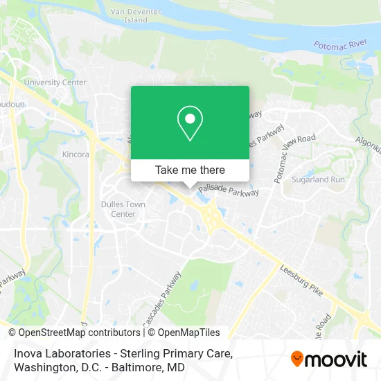 Inova Laboratories - Sterling Primary Care map