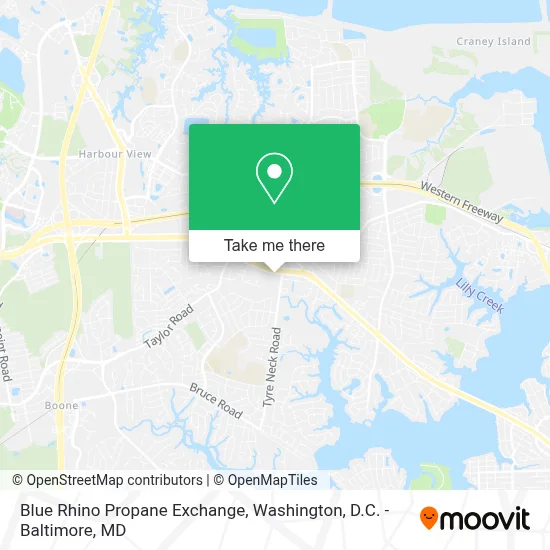 Blue Rhino Propane Exchange map