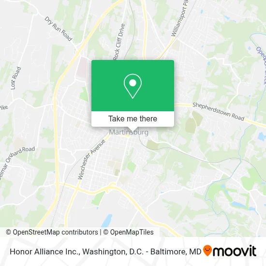 Honor Alliance Inc. map