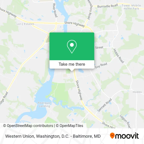 Western Union map