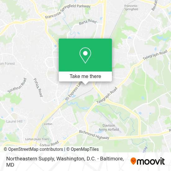 Northeastern Supply map