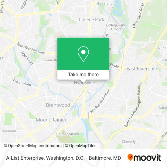 A-List Enterprise map