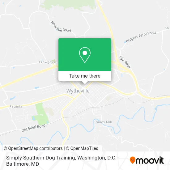 Simply Southern Dog Training map