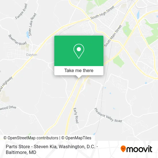 Parts Store - Steven Kia map