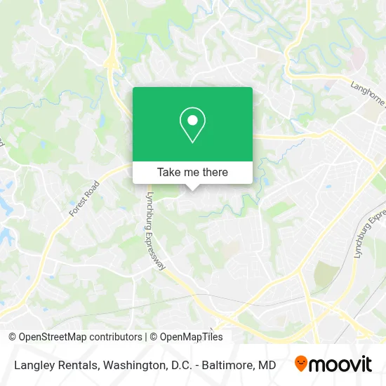 Langley Rentals map