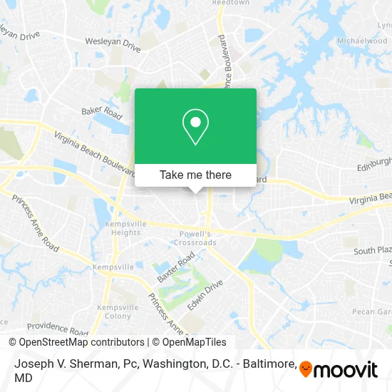 Joseph V. Sherman, Pc map