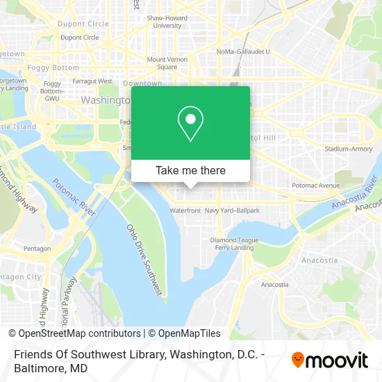 Friends Of Southwest Library map