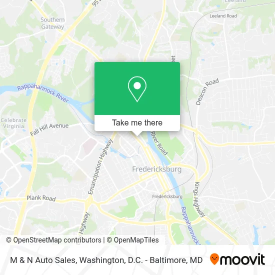 M & N Auto Sales map
