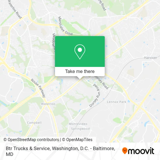 Btr Trucks & Service map