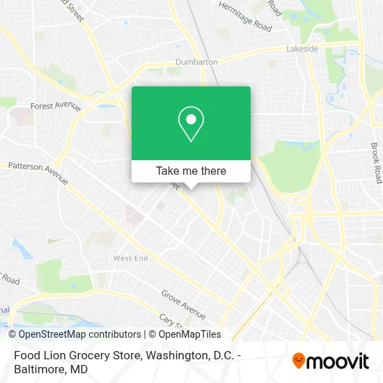 Food Lion Grocery Store map